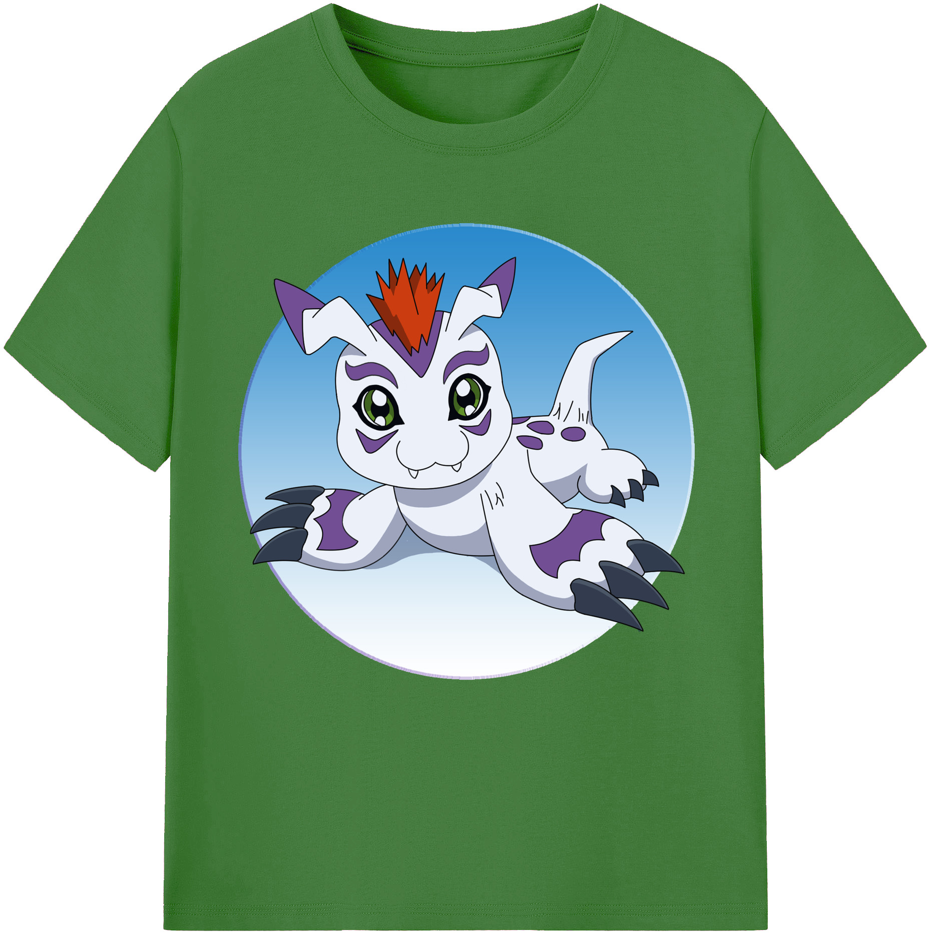 （画像用） Digimon デジタルモンスター/デジモン レディースカジュアルプリントTシャツ（綿100％）